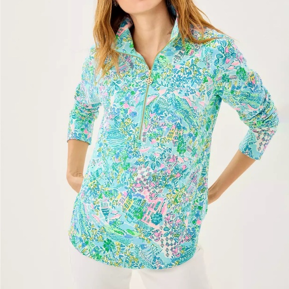 Lilly Pulitzer UPF 50+ Skipper Popover South Carolina S NWT - Picture 1 of 8